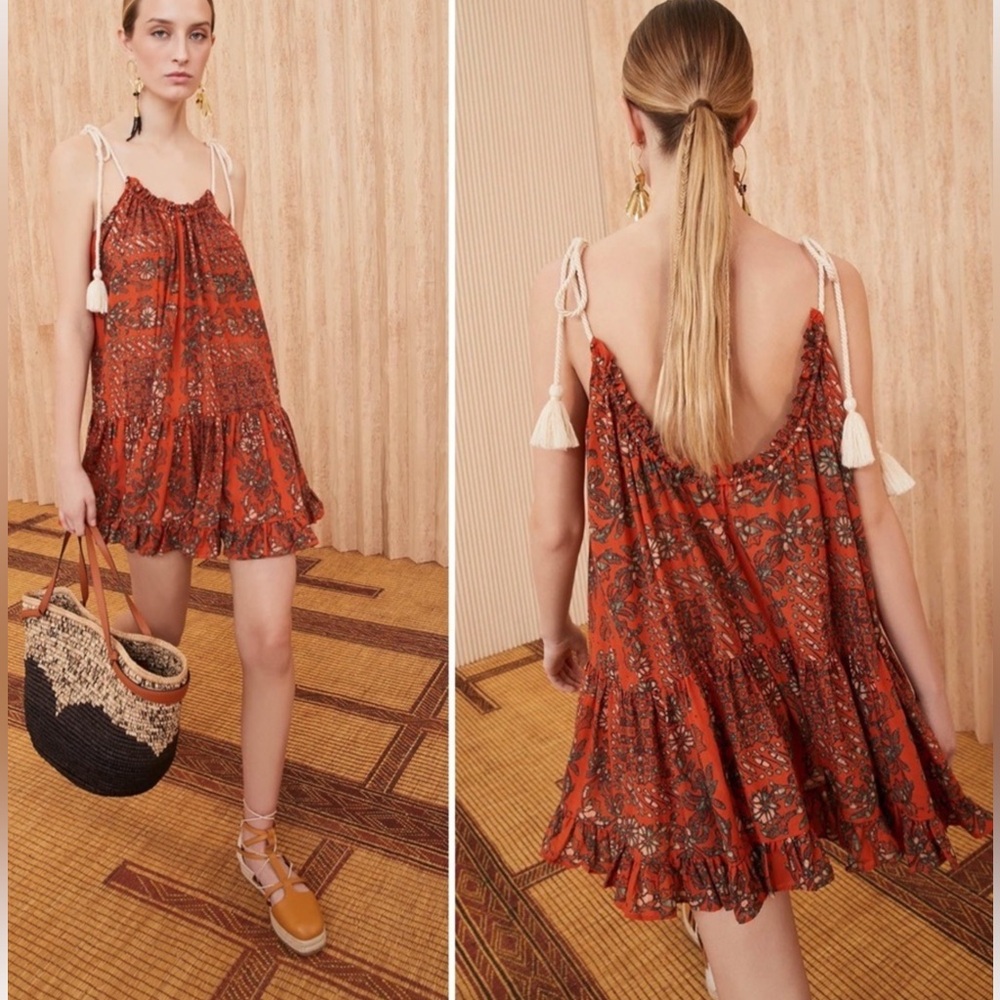 NWT Ulla Johnson Trula coverup dress in Clementine Sz L